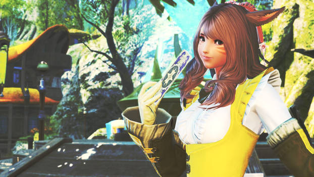 FFXIV Sunny day in Gridania.