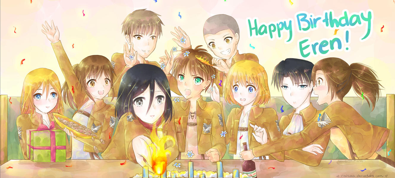 Атака титанов Happy Birthday Эрен