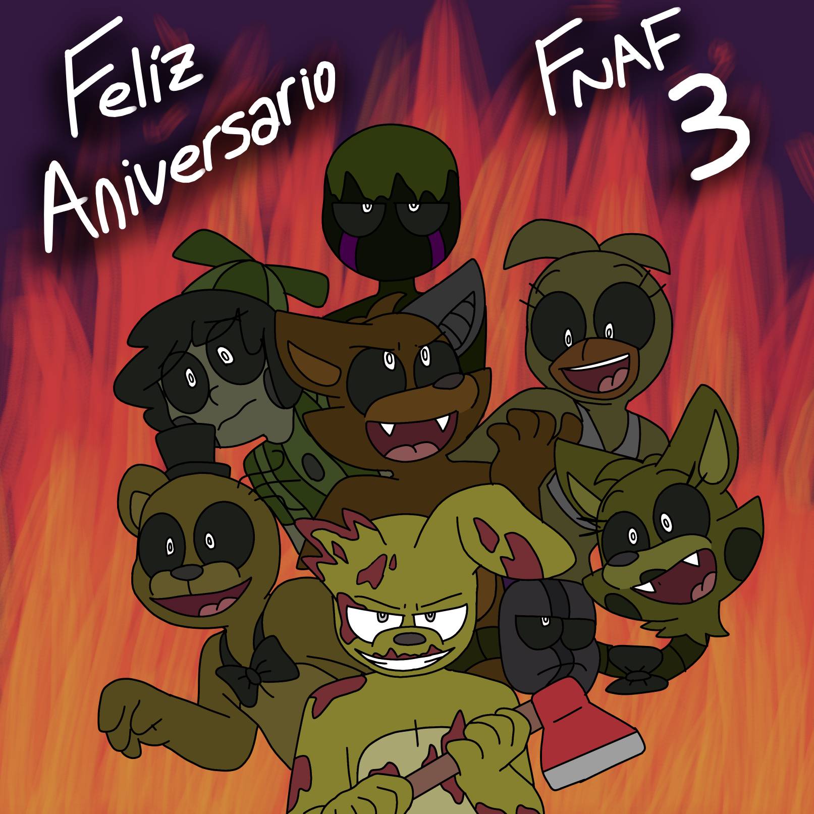 FNAF 3 ANNIVERSARY} In Five Nights At Freddy's3. by MemeEverYT on  DeviantArt