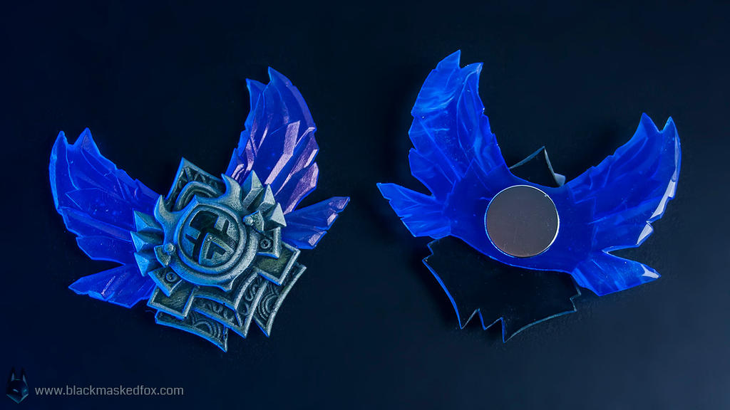 League of Legends small Diamond Badge - hand made by blackmaskedfox