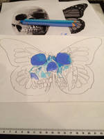 Butterfly Skull 1 Design 3 Process 1