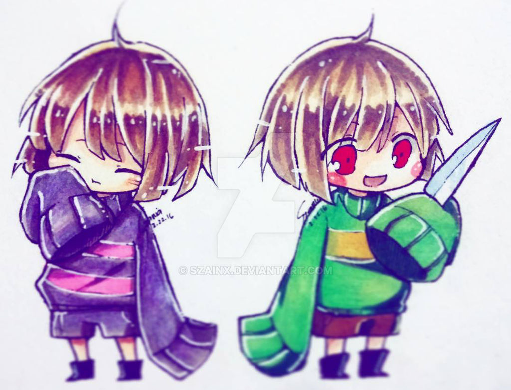 Chara And Frisk By Szainx On Deviantart