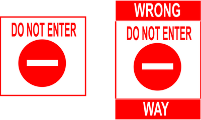 Do Not Enter and Wrong Way Signs by TheSuperArtWorks on DeviantArt