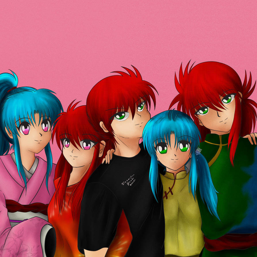 Yu Yu Hakusho - Kurama x Botan OCs by vermilionyouko on DeviantArt