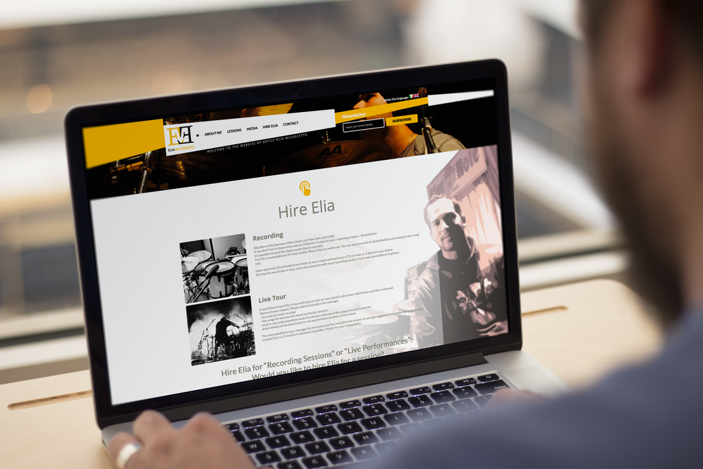 Sito web per musicista by GrazioliDesign