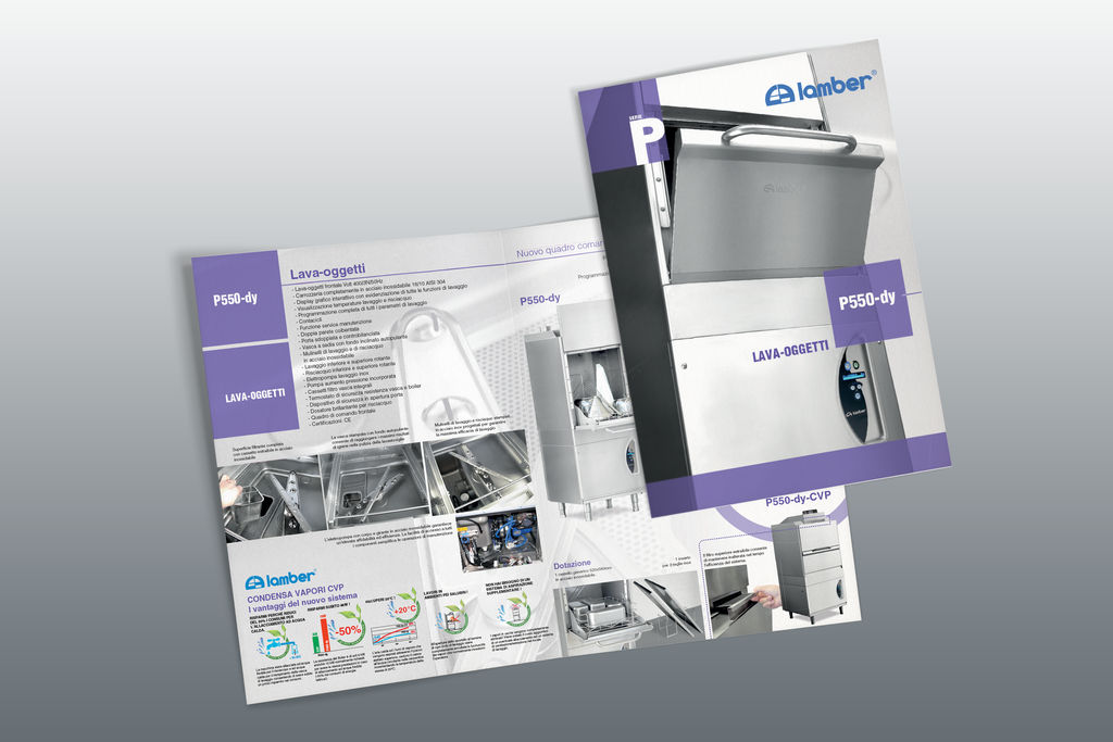 Depliant per azienda di lavastoviglie by GrazioliDesign