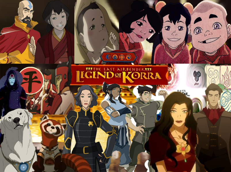 The Characters Of The Legend Of Korra Wallpaper