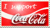 I support Coca-Cola stamp