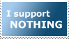 I support nothing stamp