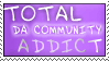 dA Community addict stamp