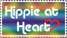 Hippie at heart stamp