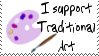 Support traditional art stamp by deviantStamps