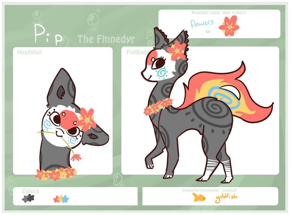 PIP - Finnedyr ref sheet!