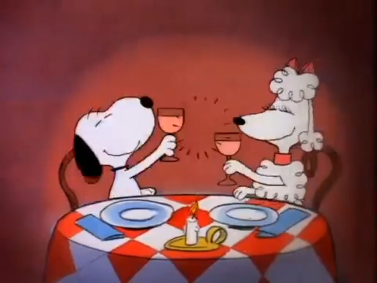 Snoopy on a dinner date by Tatsunokoisthebest on DeviantArt