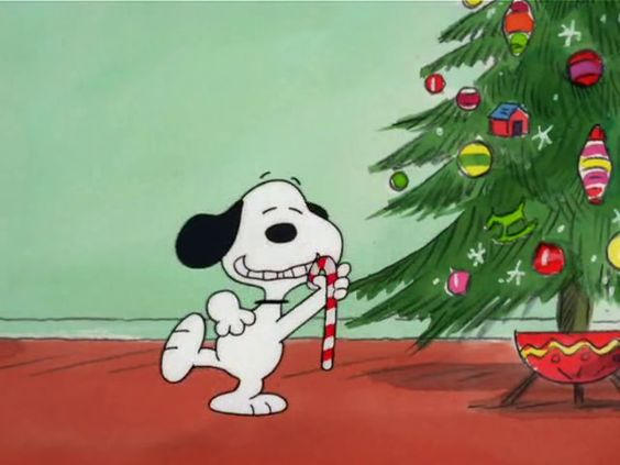 Snoopy dances with a candy cane by Tatsunokoisthebest on DeviantArt