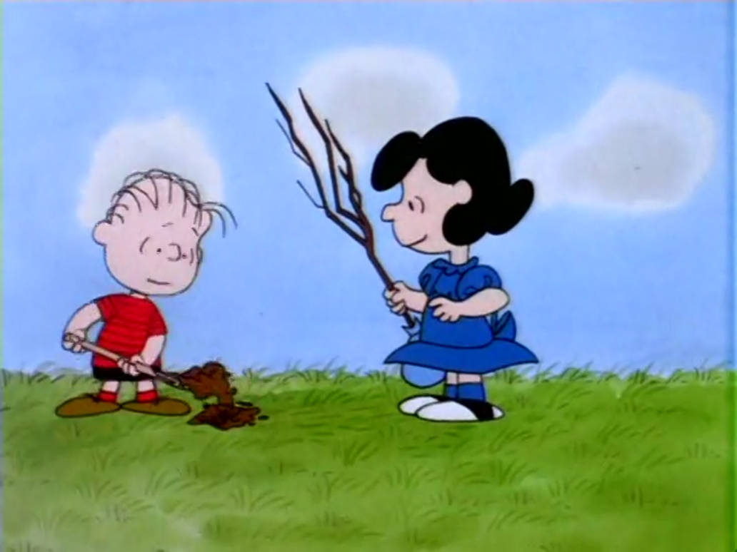 Linus and Lucy plant a tree by Tatsunokoisthebest on DeviantArt