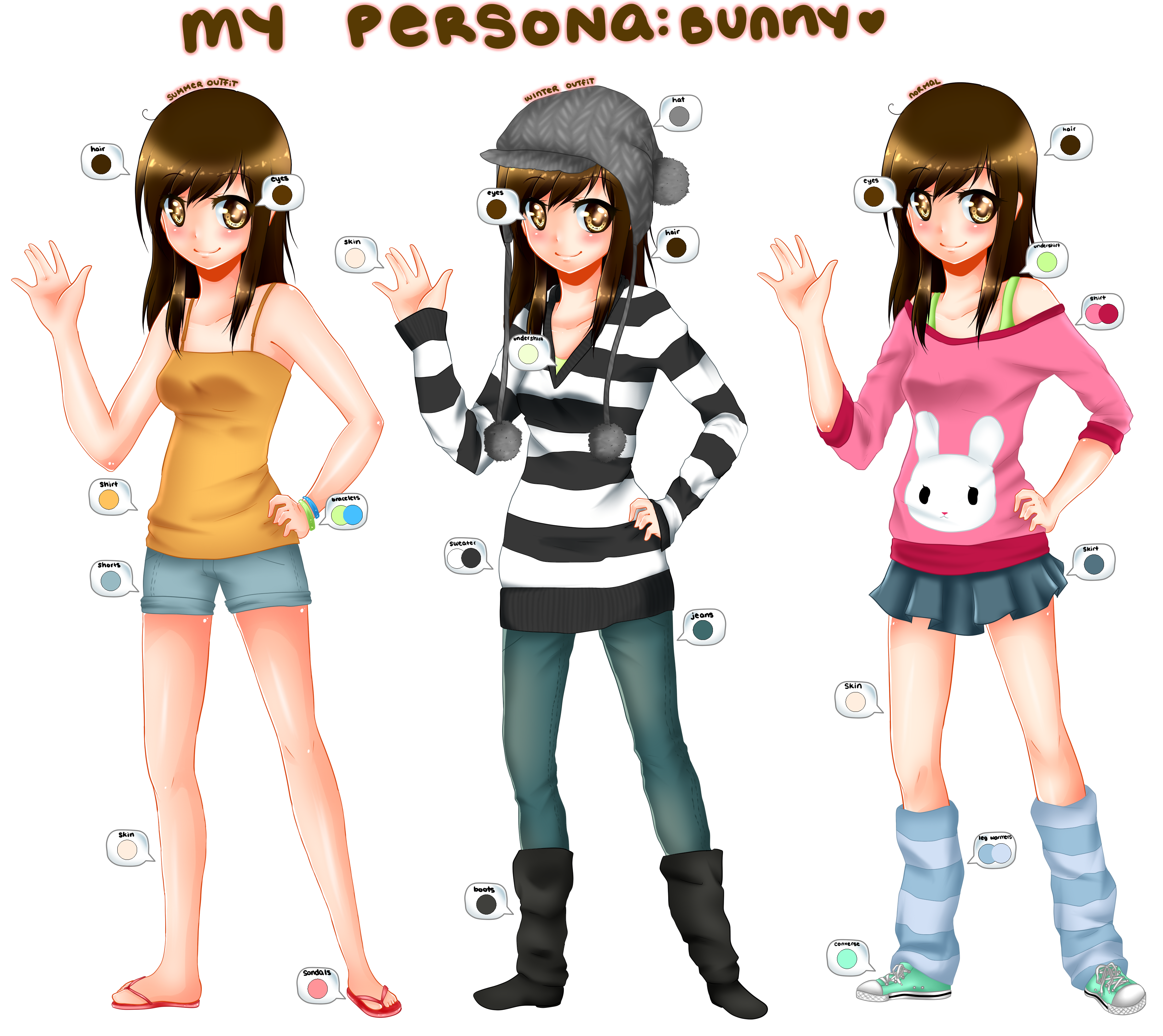 My persona: Bunny by bunnymonstur