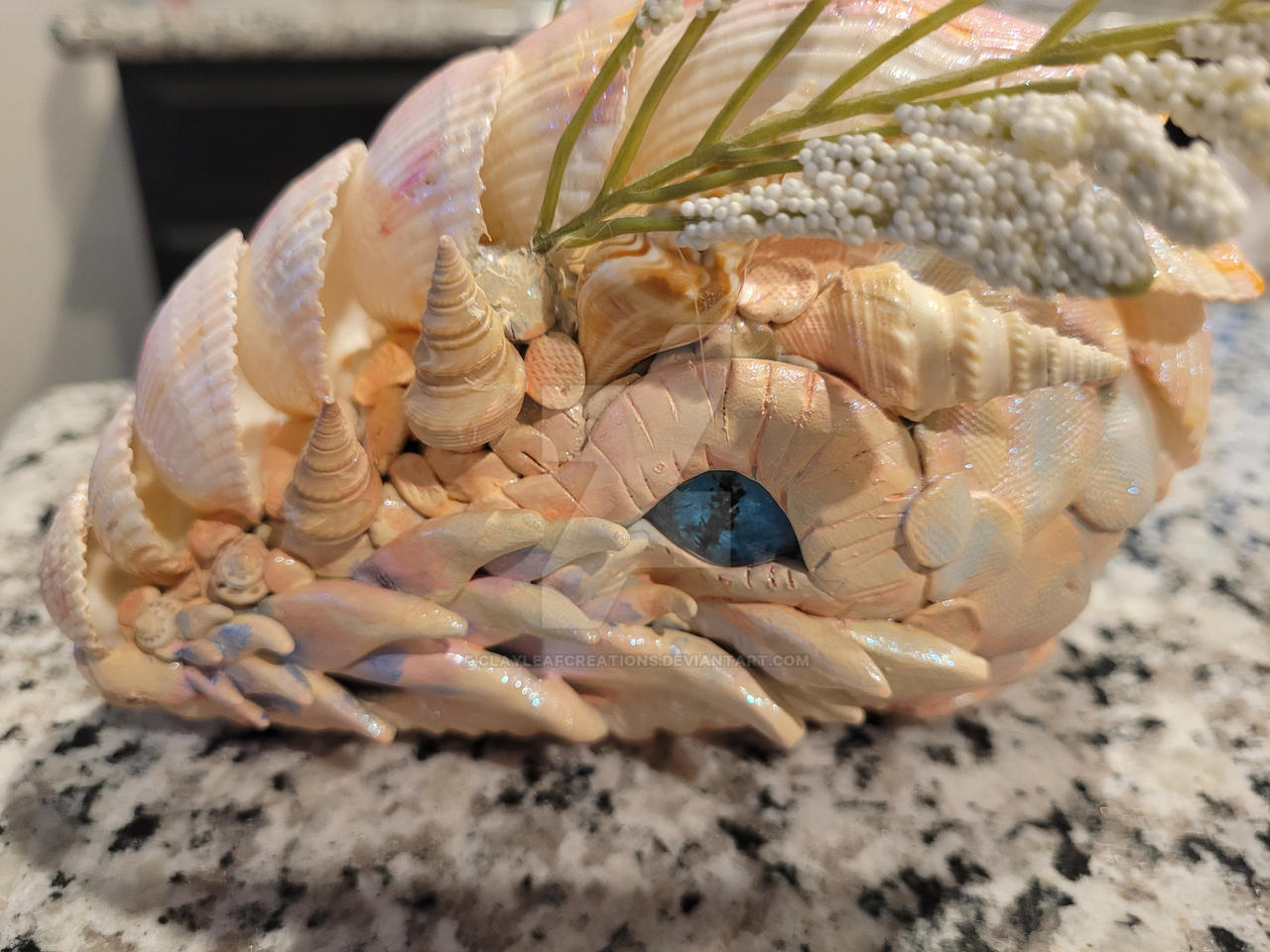 Shell Dragon head by ClayLeafCreations on DeviantArt