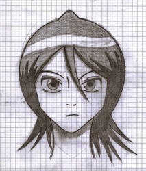 Rukia Kuchiki - Head Sketch