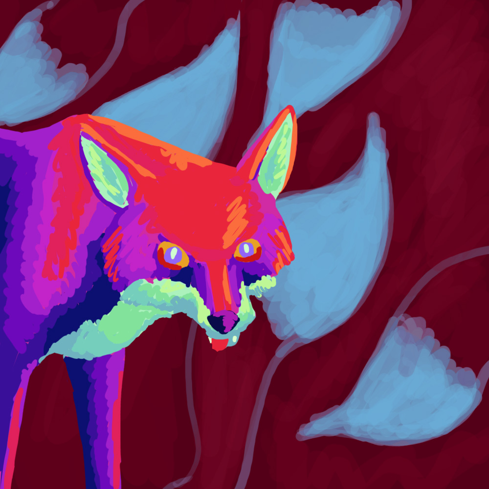 Fox In Bright Colours