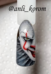 Halloween? Pennywise nail!