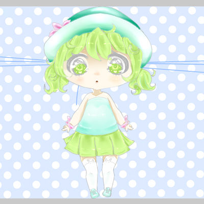 Green Color Chibi Green Chibi by SupremeVictini on DeviantArt