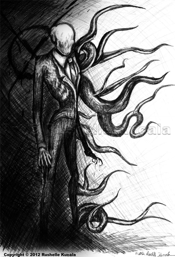 slender man drawing