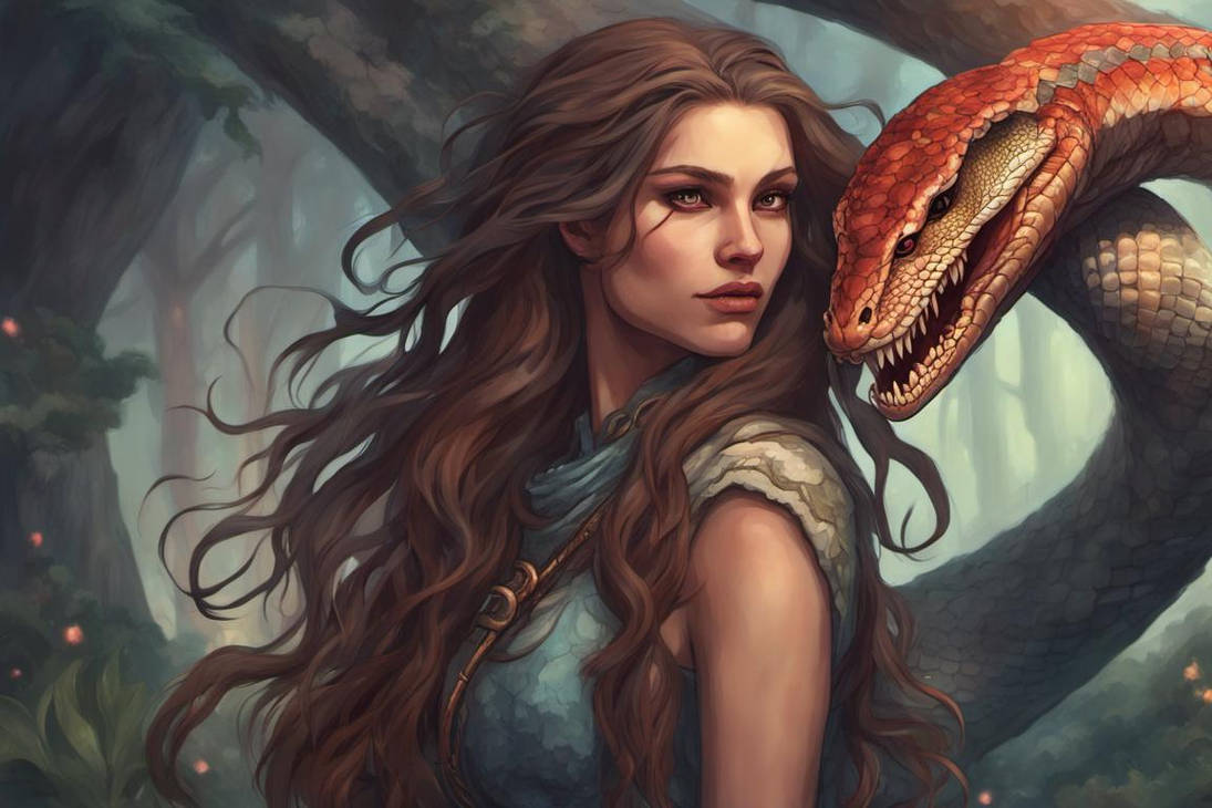 Woman, Half Human Half Snake, Long Hair by Pooh-1968 on DeviantArt