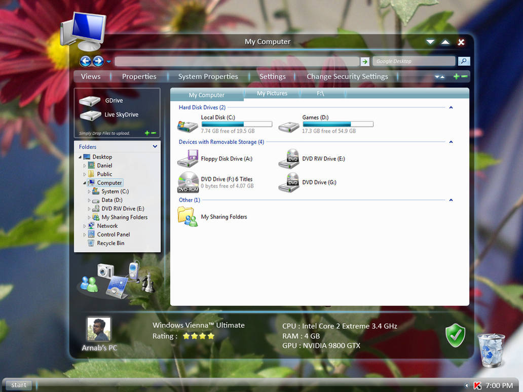 Epic Theme for Windows 7 by Winodws-Vista-Roblox on DeviantArt