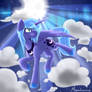 Cloud Jumping Princess Luna