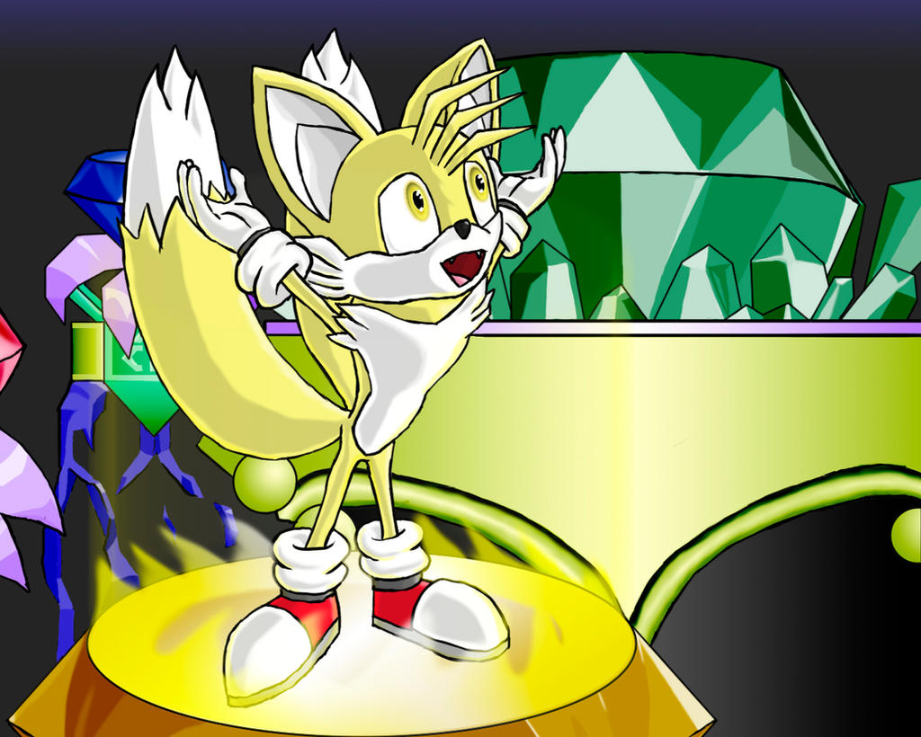 Tails got all Super Emeralds