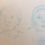 Gesture Drawing Practice: Faces, 5 minutes