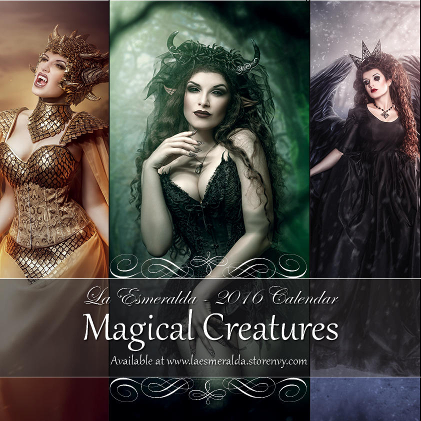 'Magical Creatures' - 2016 Fantasy Art Calendar by la-esmeralda