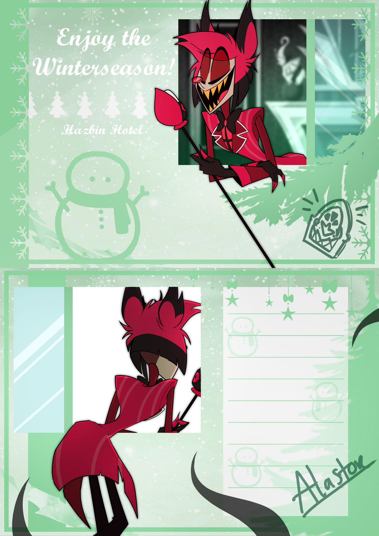 Hazbin Hotel Holidays Card Alastor By CPRKaaroo On DeviantArt hazbin-hotel-holidays-card-alastor-by-cprkaaroo-on-deviantart
