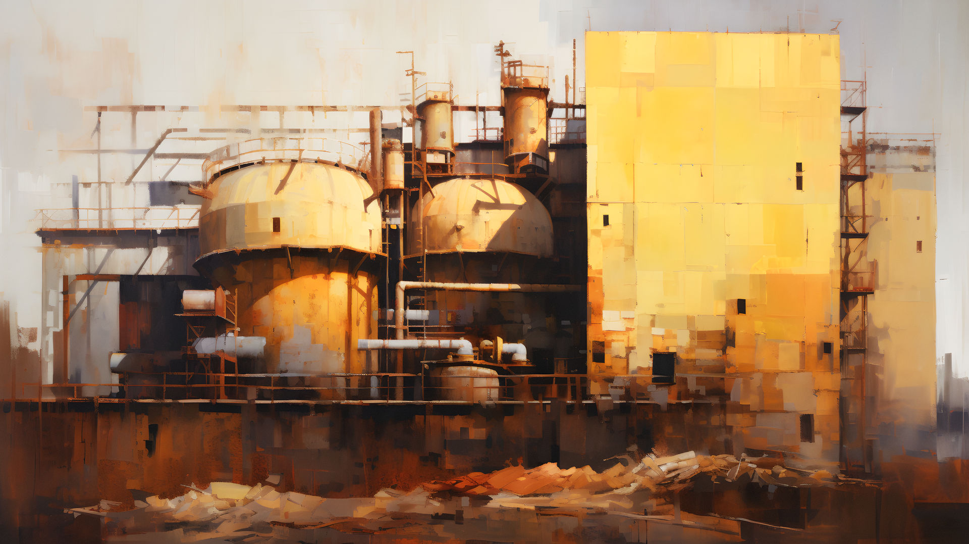 The Rusty Old Factory by DVKtheartist on DeviantArt
