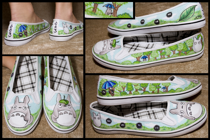 Totoro Shoes by Aeris-13
