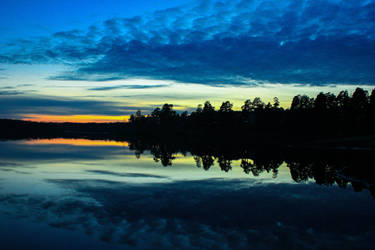 Sunset at the lake