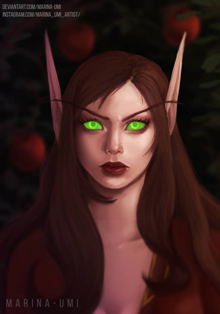 Blood Elf Portrait by marina-umi on DeviantArt