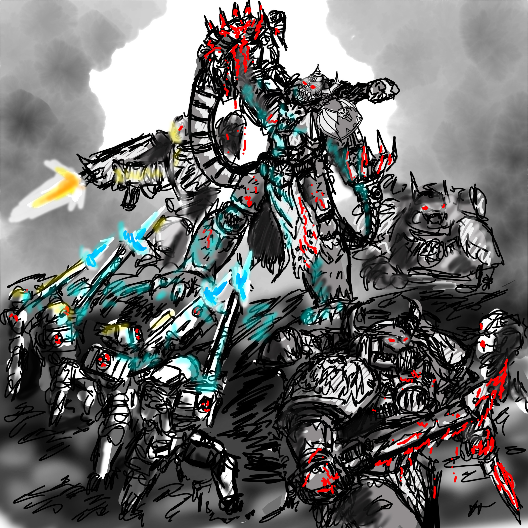 Night Riot Drawing Commission Sketch: Night Lords by Cromwell300 on DeviantArt