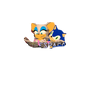 Sonic touching rouge bouge 