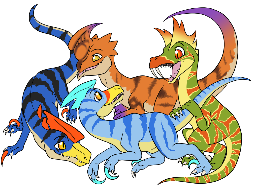Hubby Request: Raptor Party by Tatta-doodles on DeviantArt