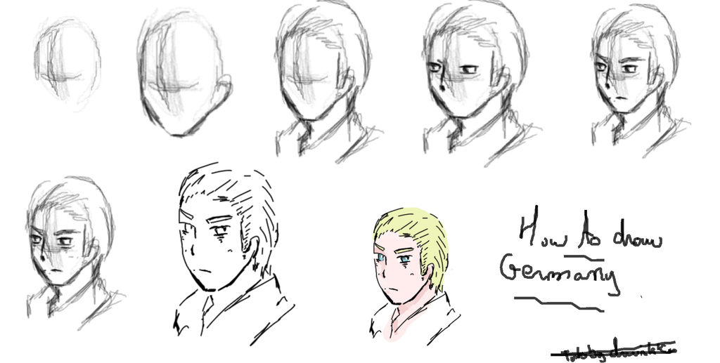 How To Draw Germany step to step by LawTeresu on DeviantArt