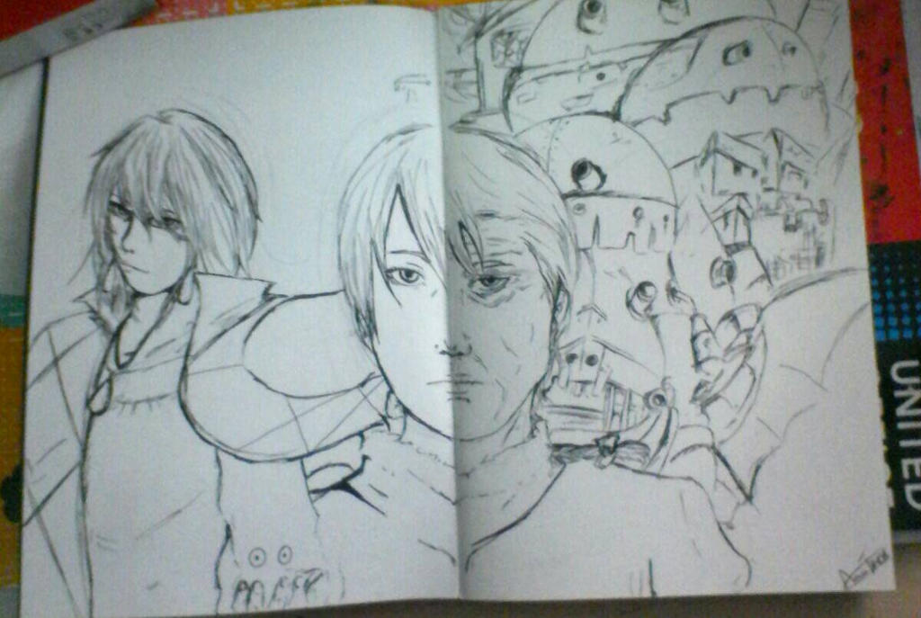 Howl's moving castle sketch by LawTeresu on DeviantArt