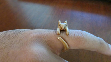 Wooden Mouse Ring