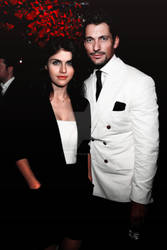 David Gandy and Alexandra Daddario