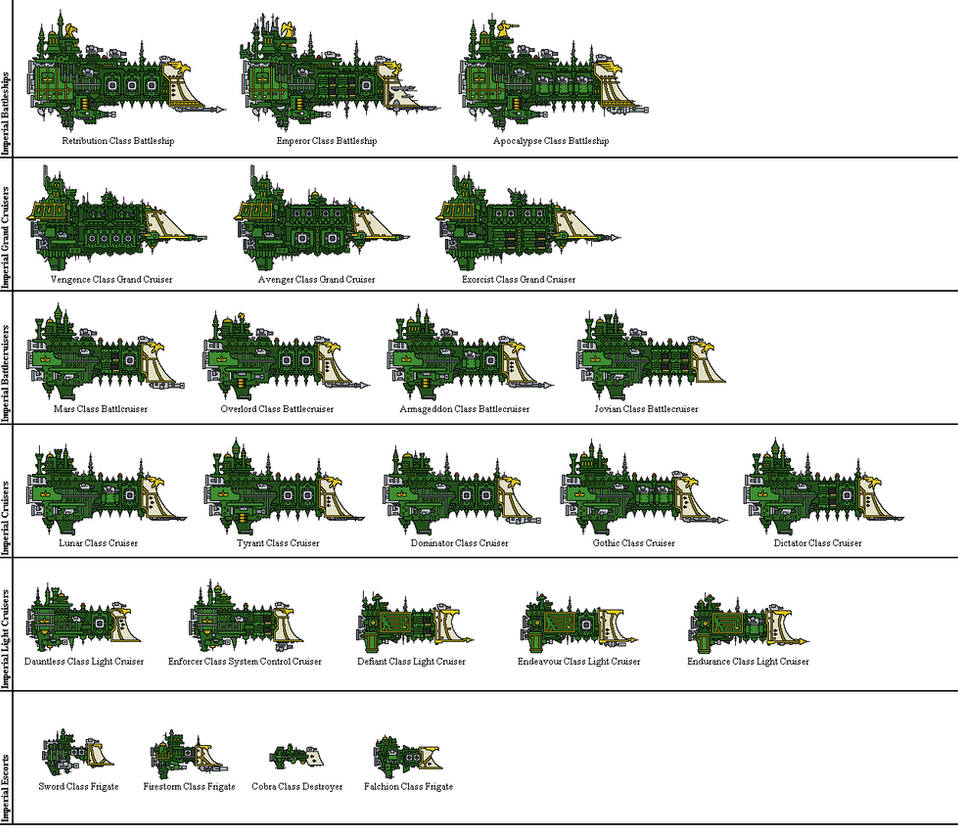 Battlefleet Gothic Pixel - Imperial by Sleeping-Demons