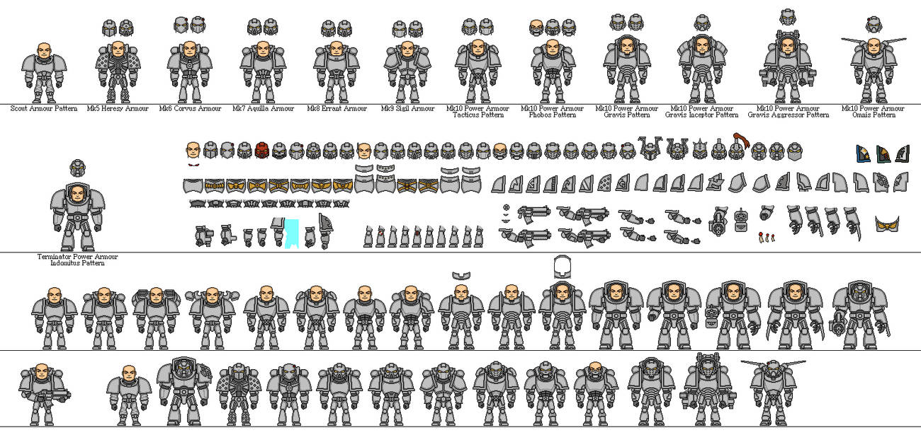 Space Marine Mini Templates by SleepingDemons on DeviantArt