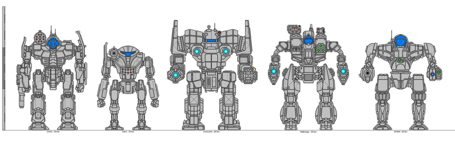 Mech Template Blocks Battletech - Mech Template Gallery 4 by Sleeping-Demons on DeviantArt