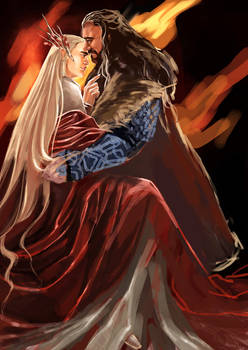 Thorin Oakenshield x Thranduil_I see Fire