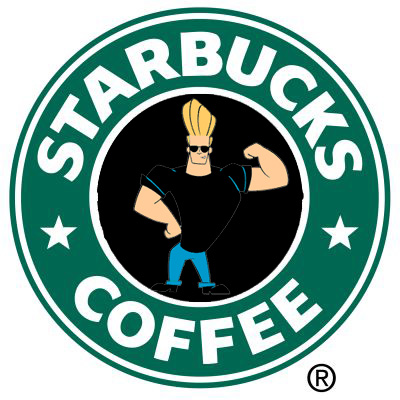 Johnny Bravo Starbucks Logo